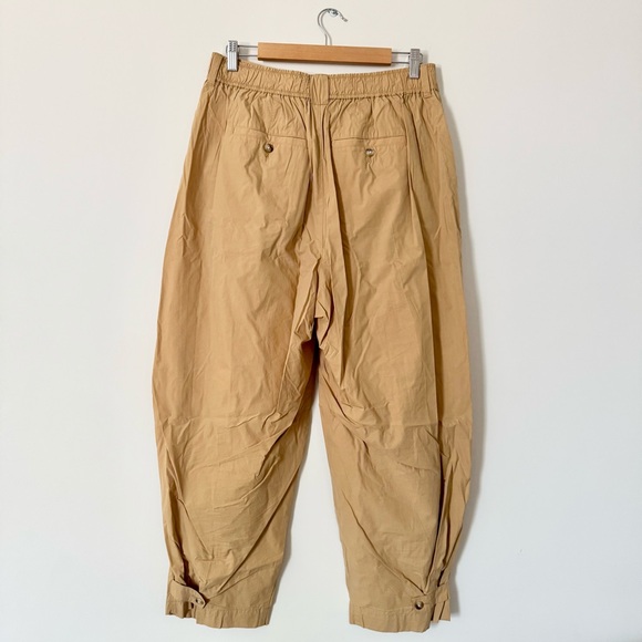 Madewell Pleated Pull-On Balloon Pants Desert Dune Size 12 - Picture 12 of 15